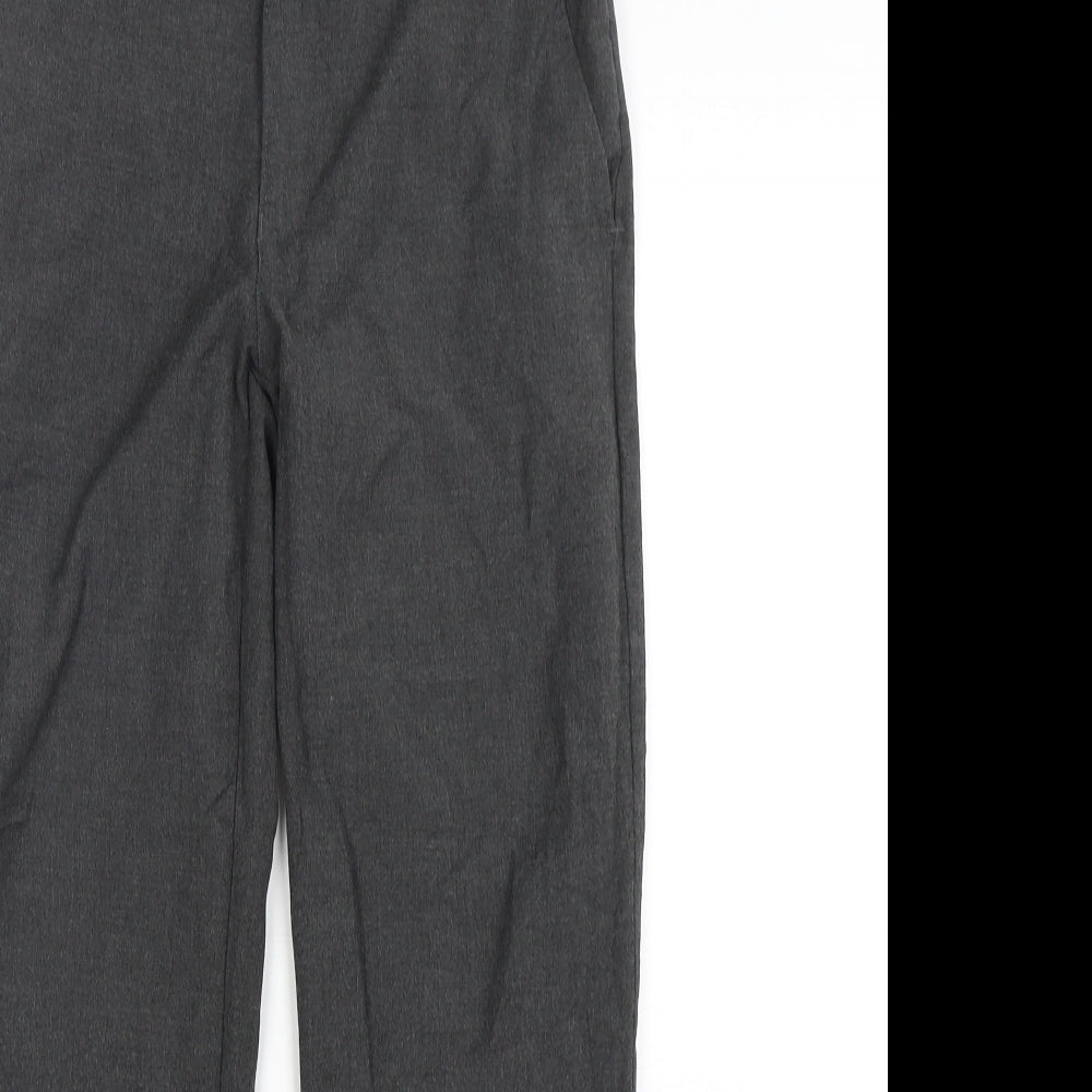 M&S Boys Grey  Polyester Dress Pants Trousers Size 10-11 Years  Regular