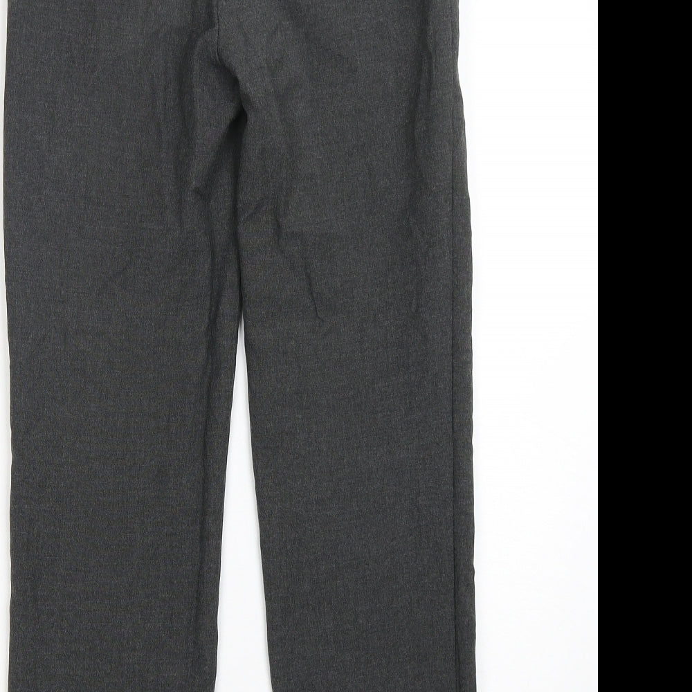 M&S Boys Grey  Polyester Dress Pants Trousers Size 10-11 Years  Regular