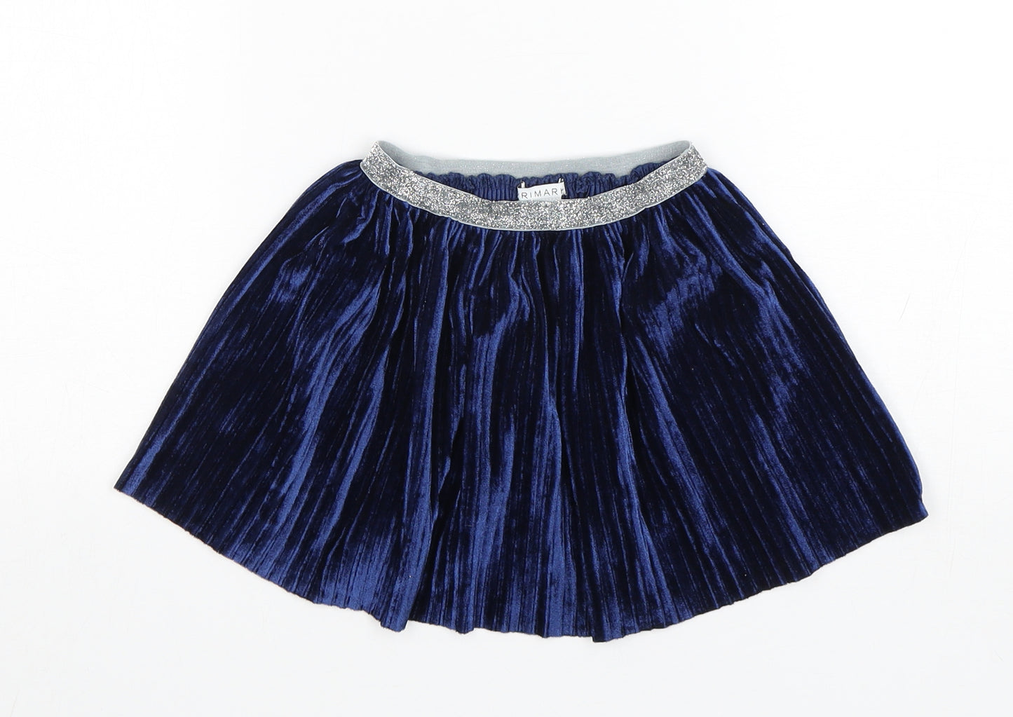 Primark Girls Blue  Polyester Skater Skirt Size 2-3 Years  Regular