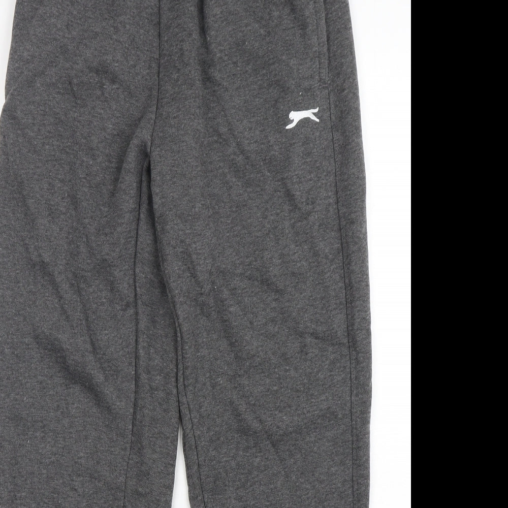 Slazenger Mens Grey  Polyester Sweatpants Trousers Size M L29 in Regular