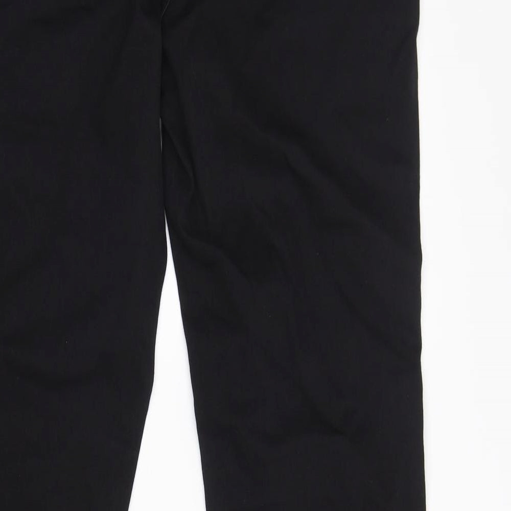 George Womens Black  Cotton Bootcut Jeans Size 14 L32 in Regular