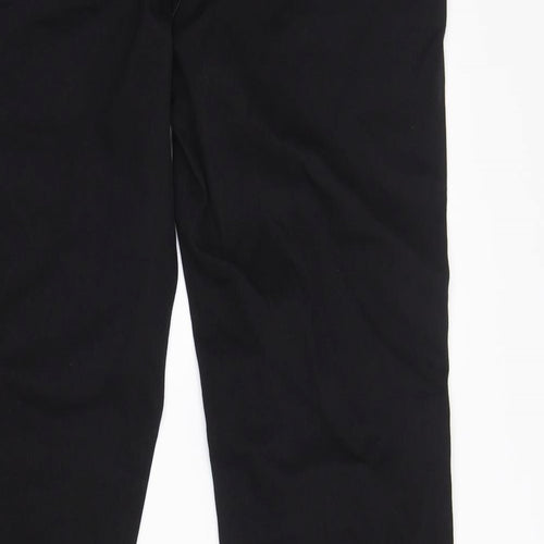 George Womens Black  Cotton Bootcut Jeans Size 14 L32 in Regular