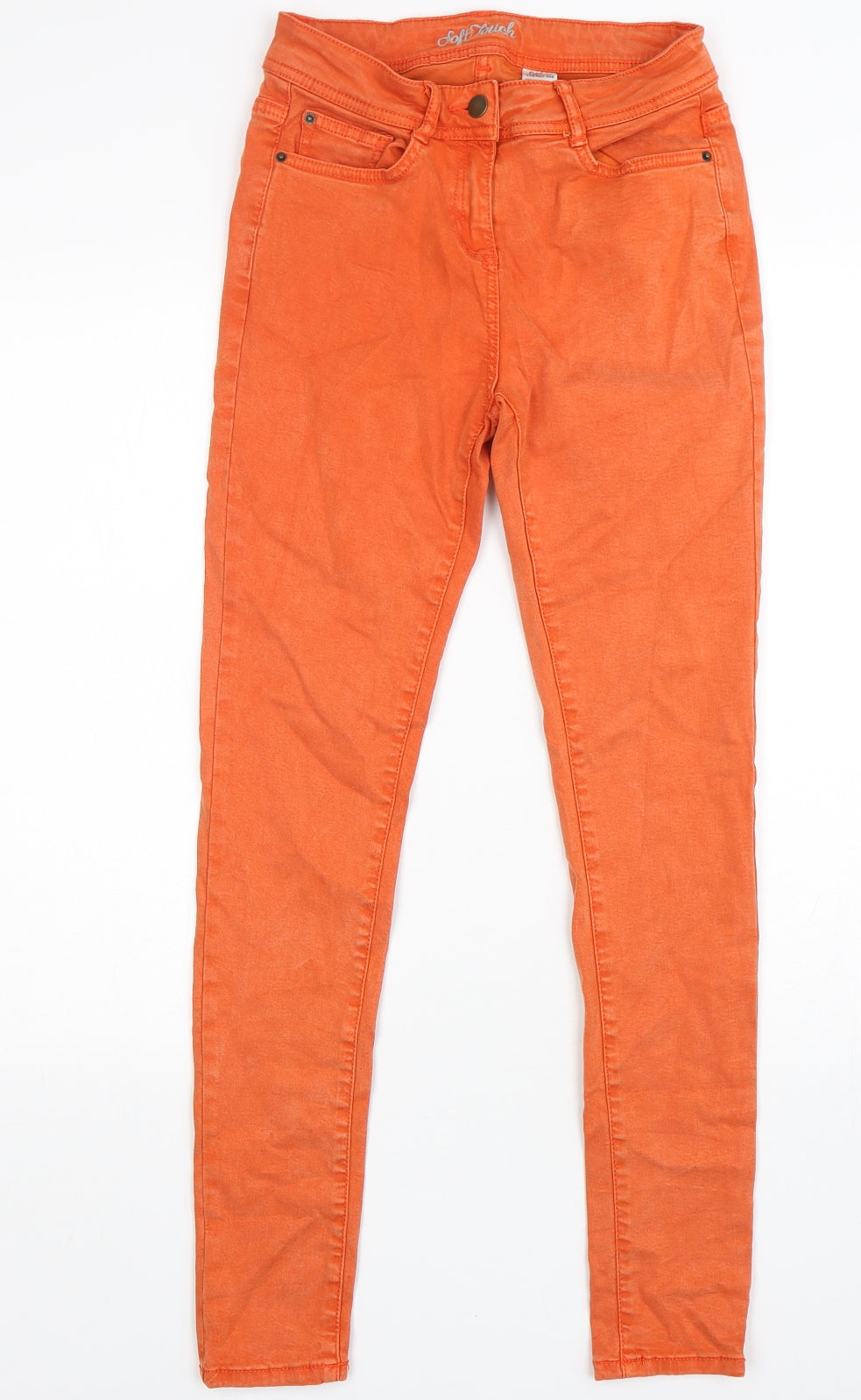 NEXT Womens Orange  Lyocell Skinny Jeans Size 8 L29 in Regular