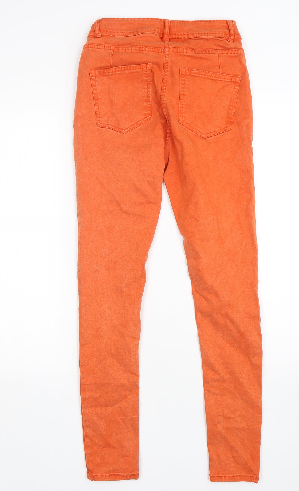 NEXT Womens Orange  Lyocell Skinny Jeans Size 8 L29 in Regular