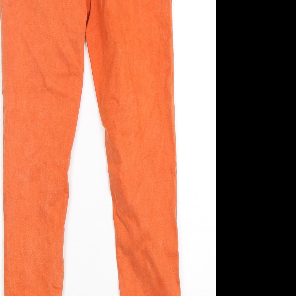 NEXT Womens Orange  Lyocell Skinny Jeans Size 8 L29 in Regular