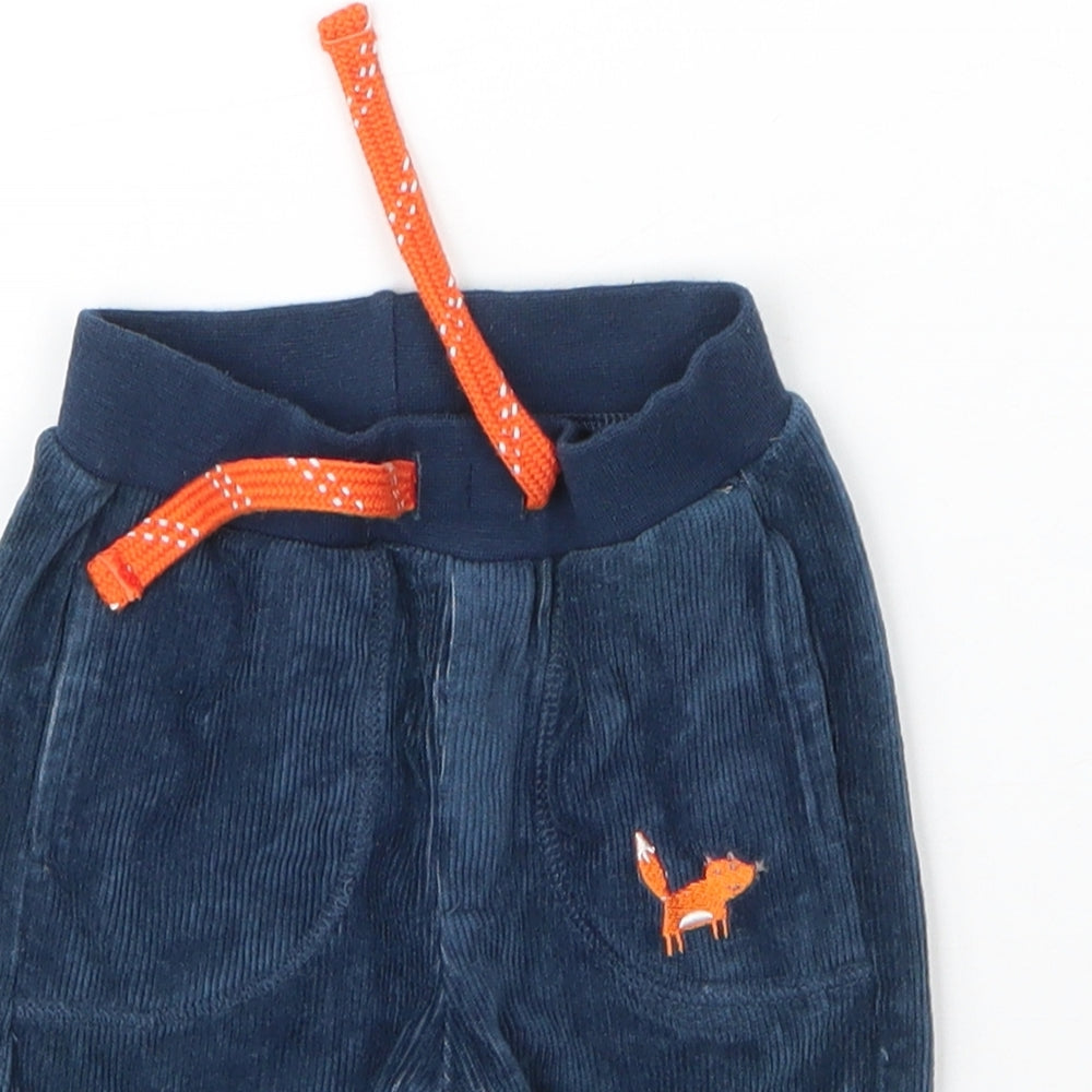 Waitrose Baby Blue  Cotton Capri Leggings Size 3-6 Months  Drawstring