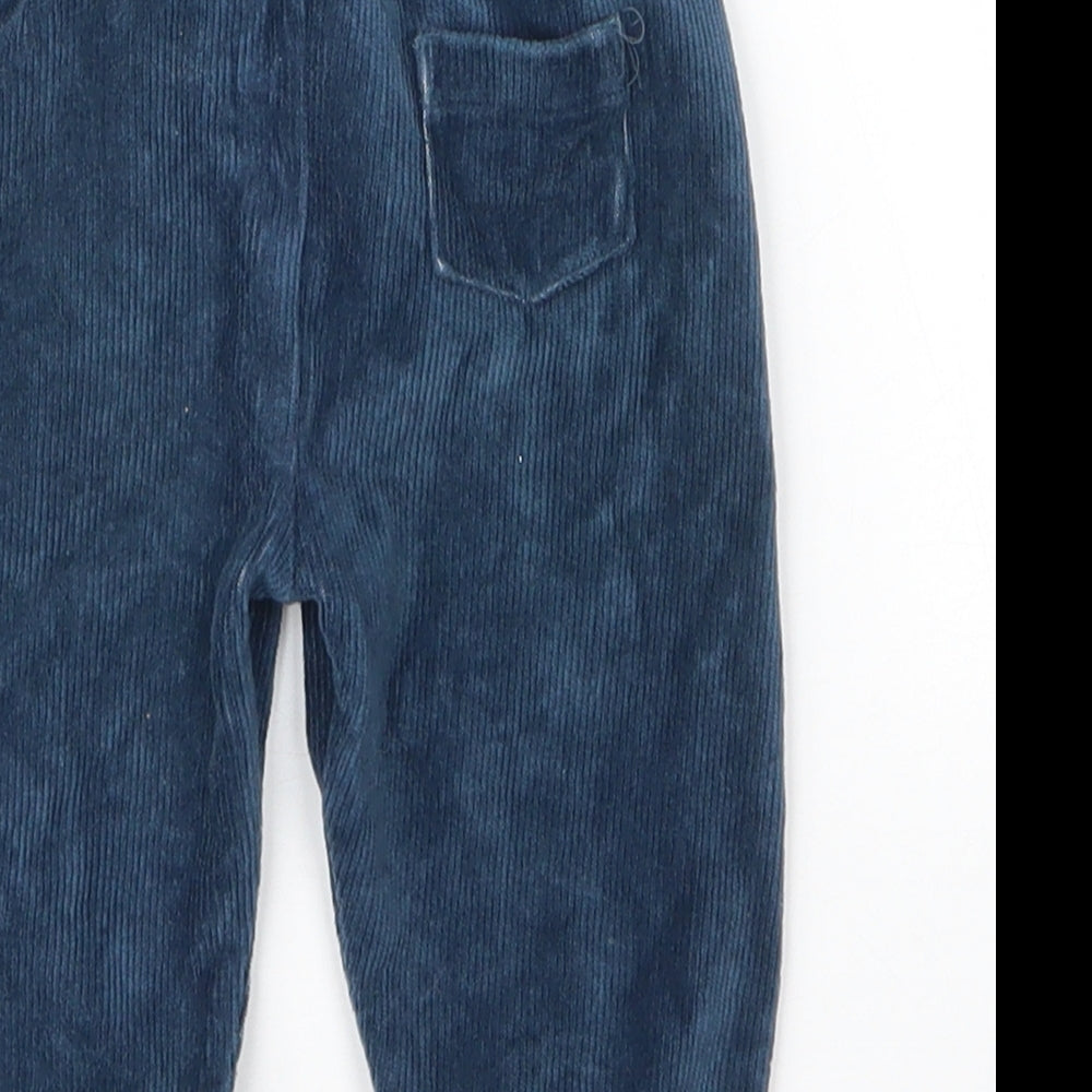 Waitrose Baby Blue  Cotton Capri Leggings Size 3-6 Months  Drawstring