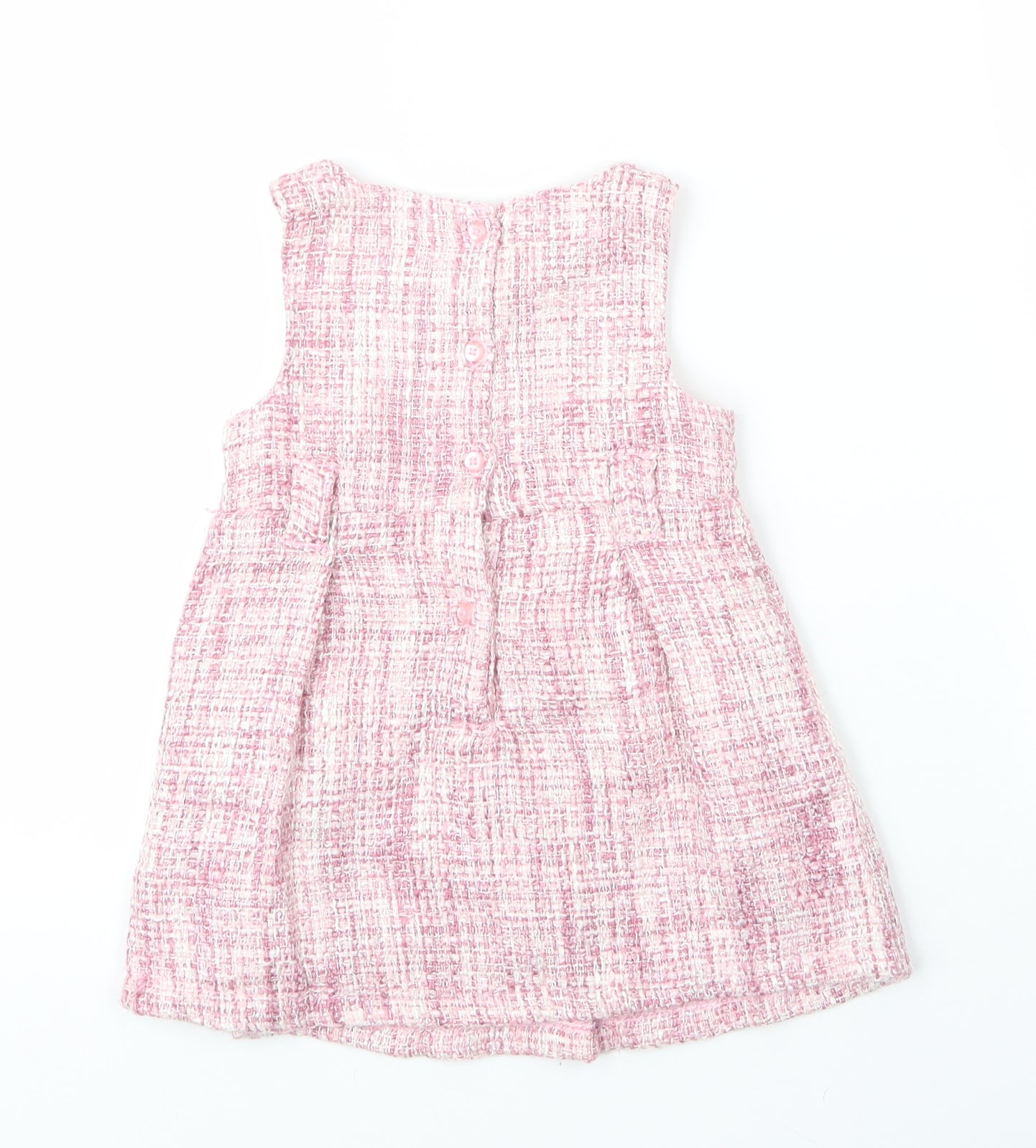 Primark Girls Pink  Polyester A-Line  Size 9-12 Months  Round Neck