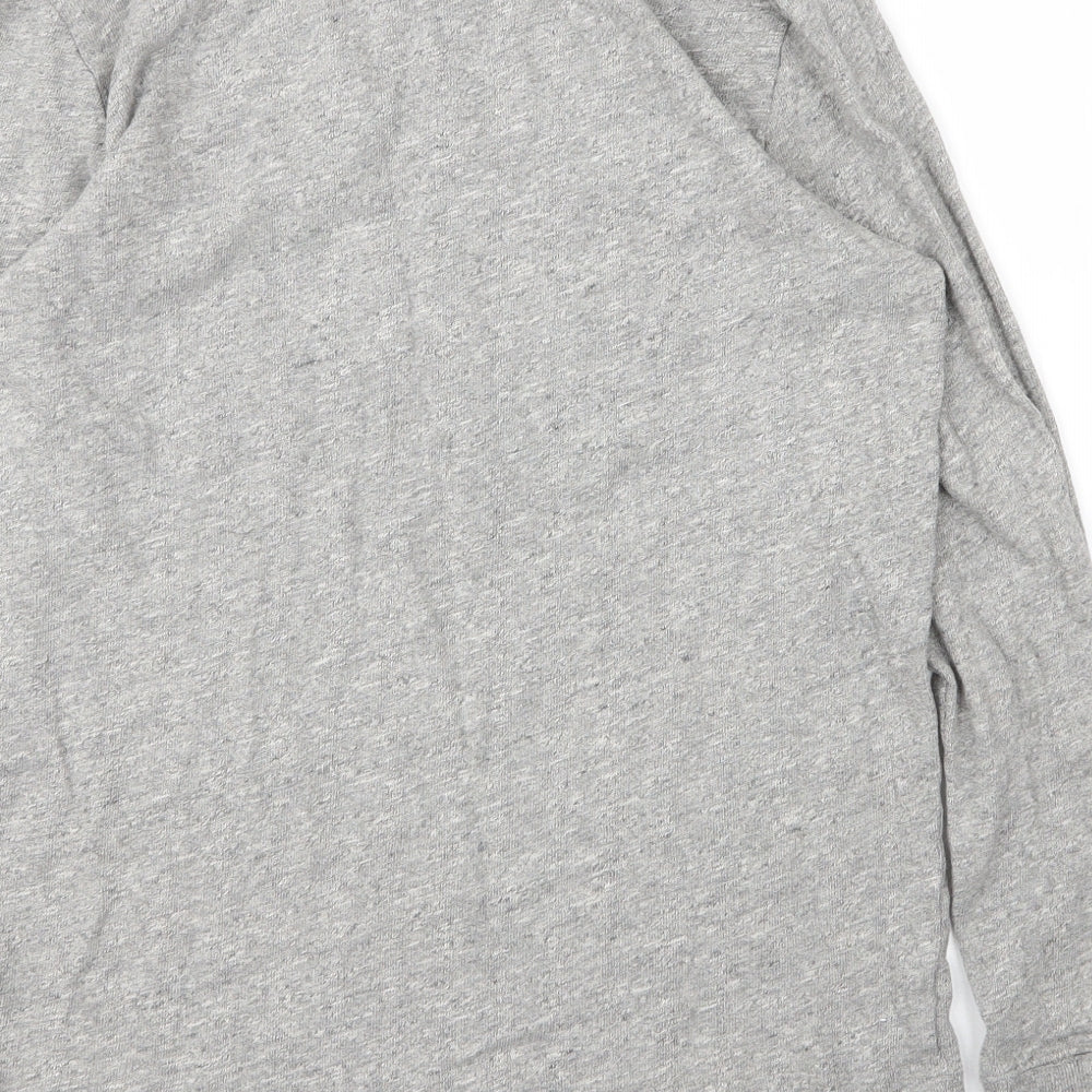 Abercrombie & Fitch Mens Grey Round Neck  Cotton Pullover Jumper Size S
