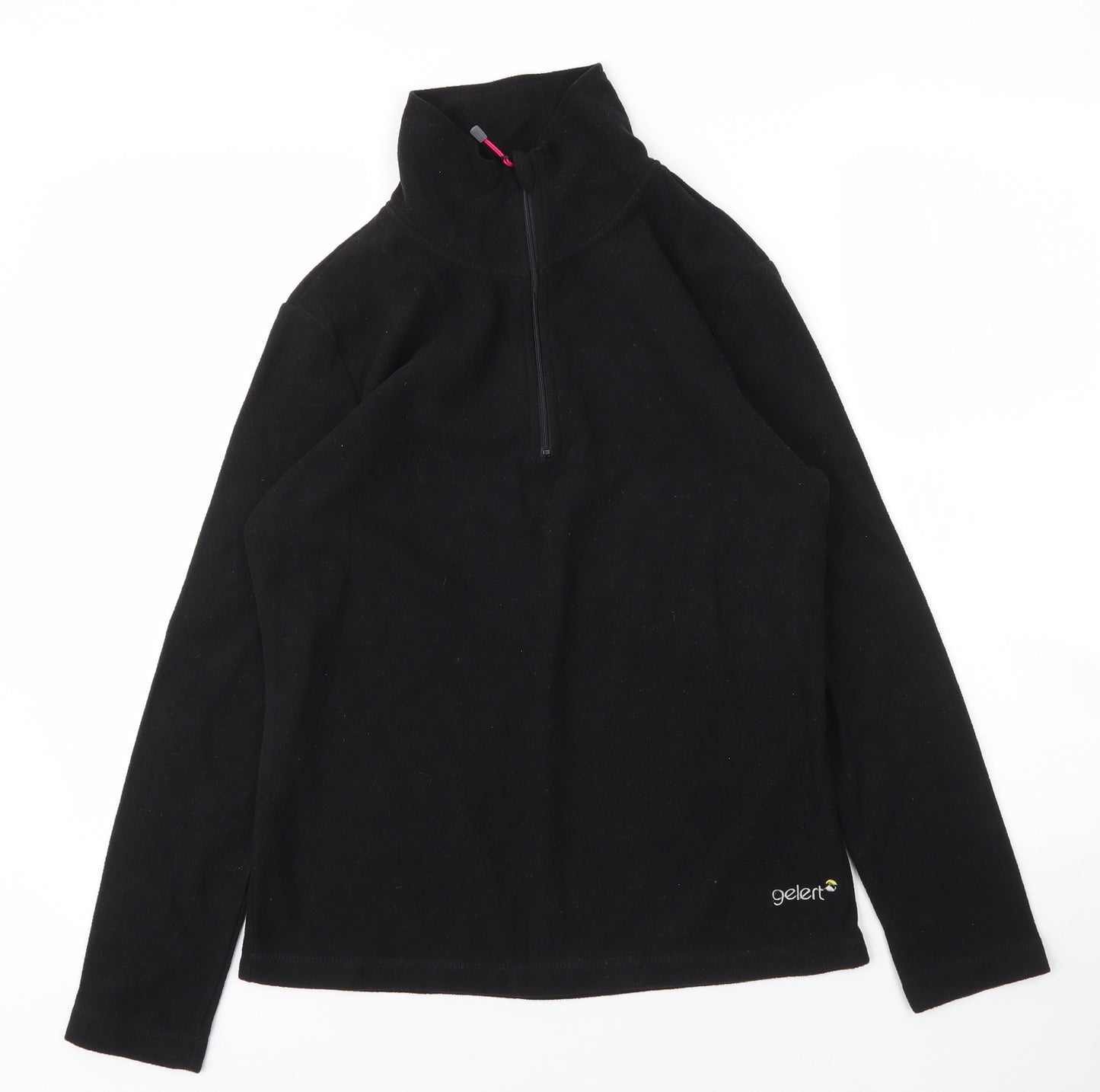 Gelert Womens Black High Neck  Polyester Pullover Jumper Size 10
