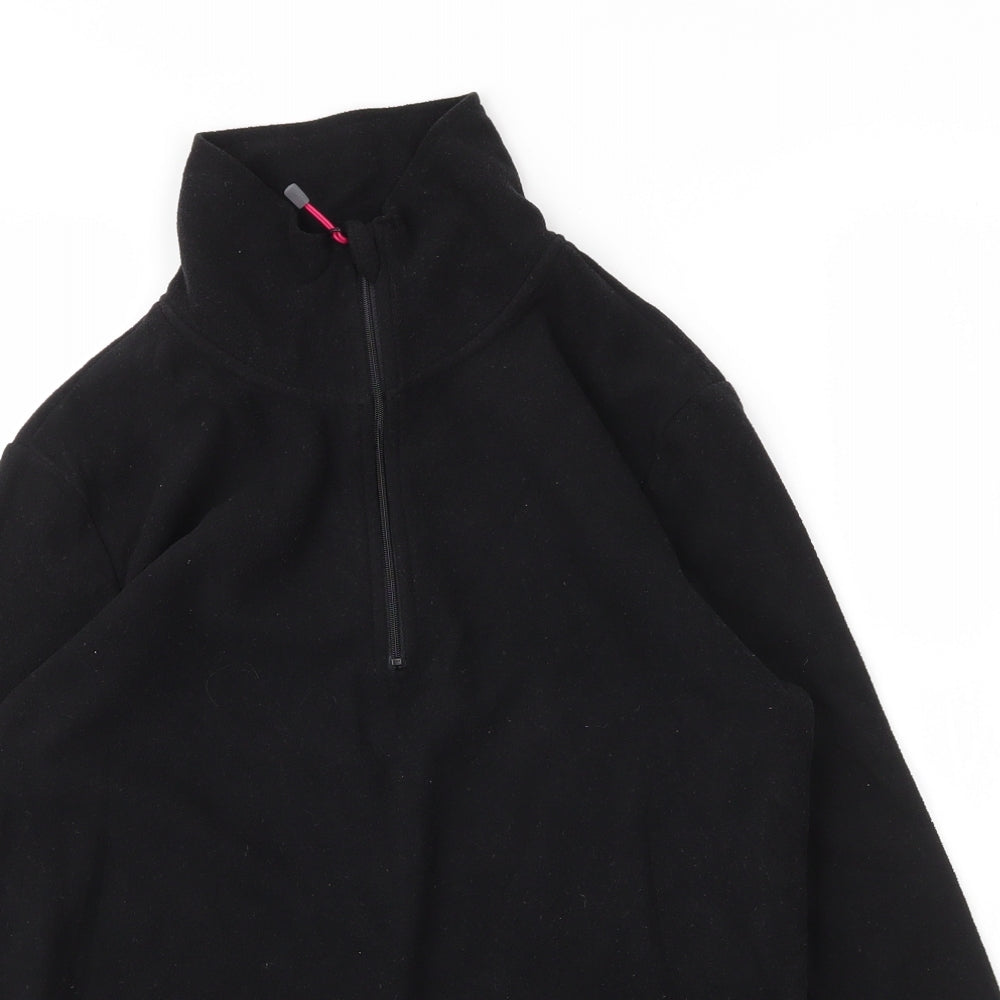 Gelert Womens Black High Neck  Polyester Pullover Jumper Size 10