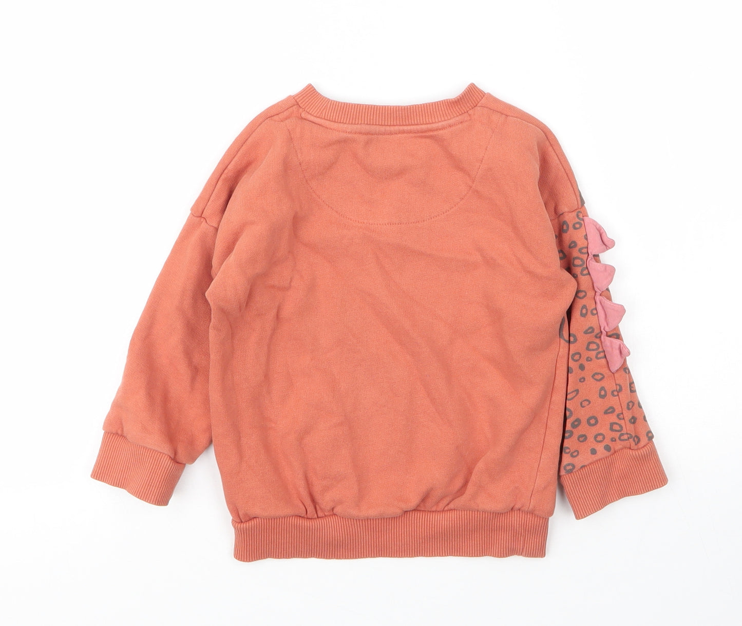 F&F Baby Orange  Cotton Pullover Jumper Size 18-24 Months