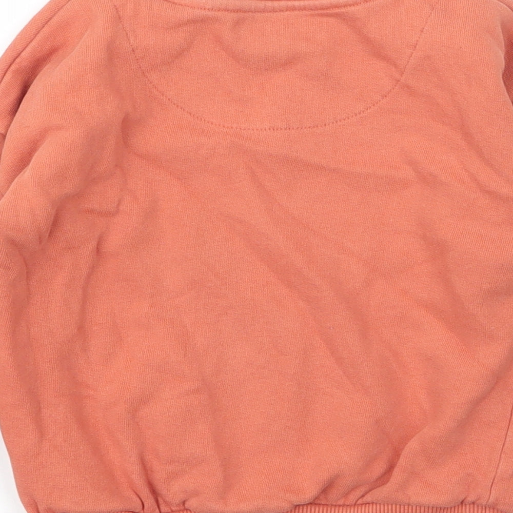 F&F Baby Orange  Cotton Pullover Jumper Size 18-24 Months