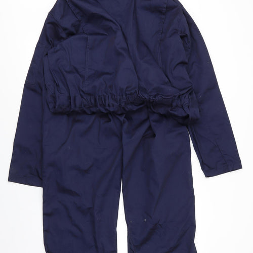 Site Mens Blue  Cotton Cargo Trousers Size L  Regular Zip - Coverall
