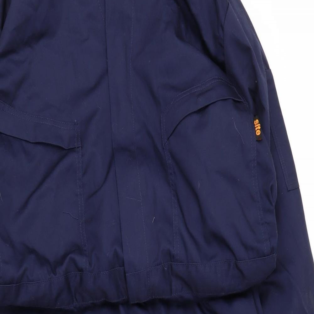Site Mens Blue  Cotton Cargo Trousers Size L  Regular Zip - Coverall