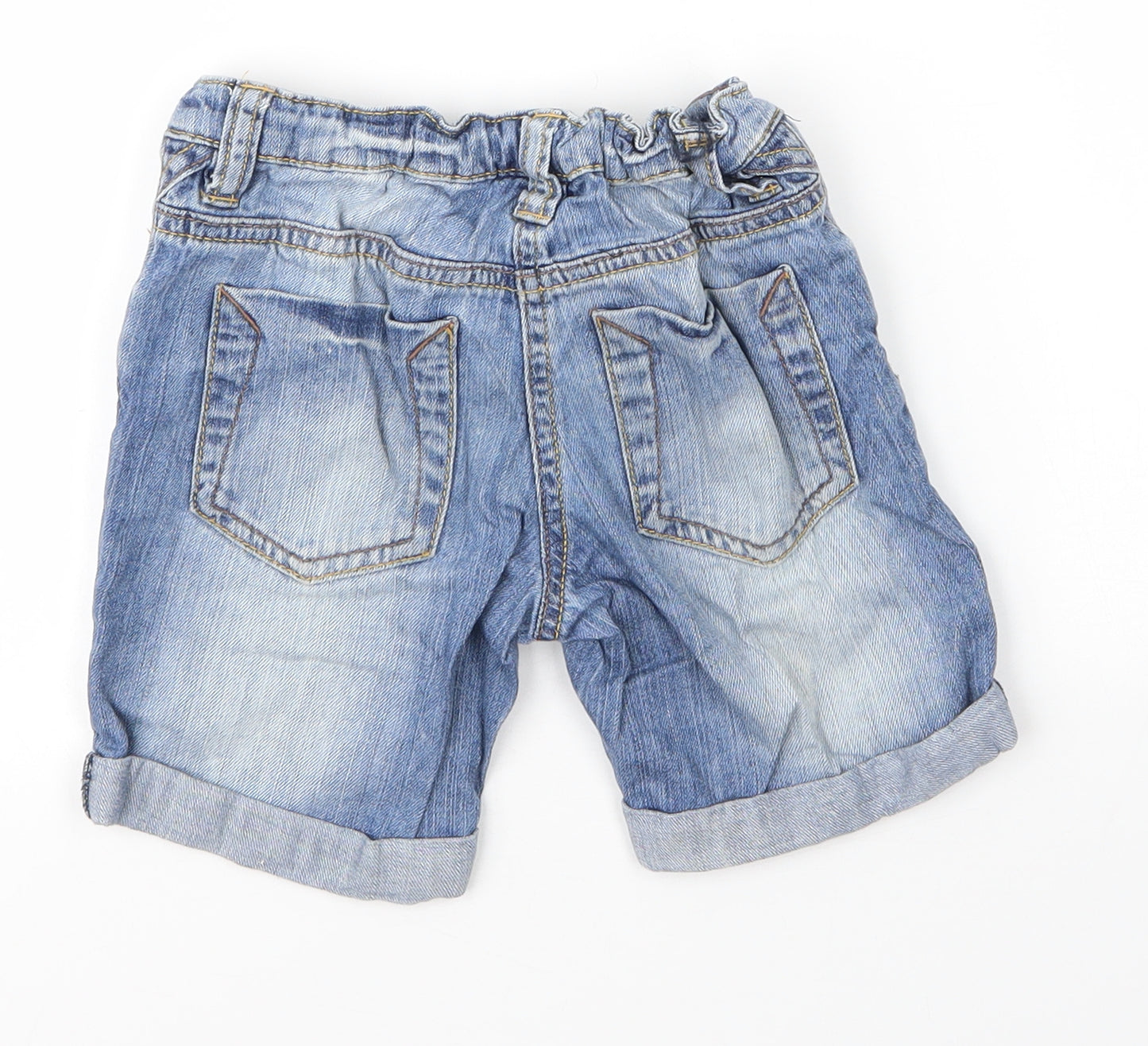 NEXT Boys Blue  Cotton Bermuda Shorts Size 5 Years  Regular Zip