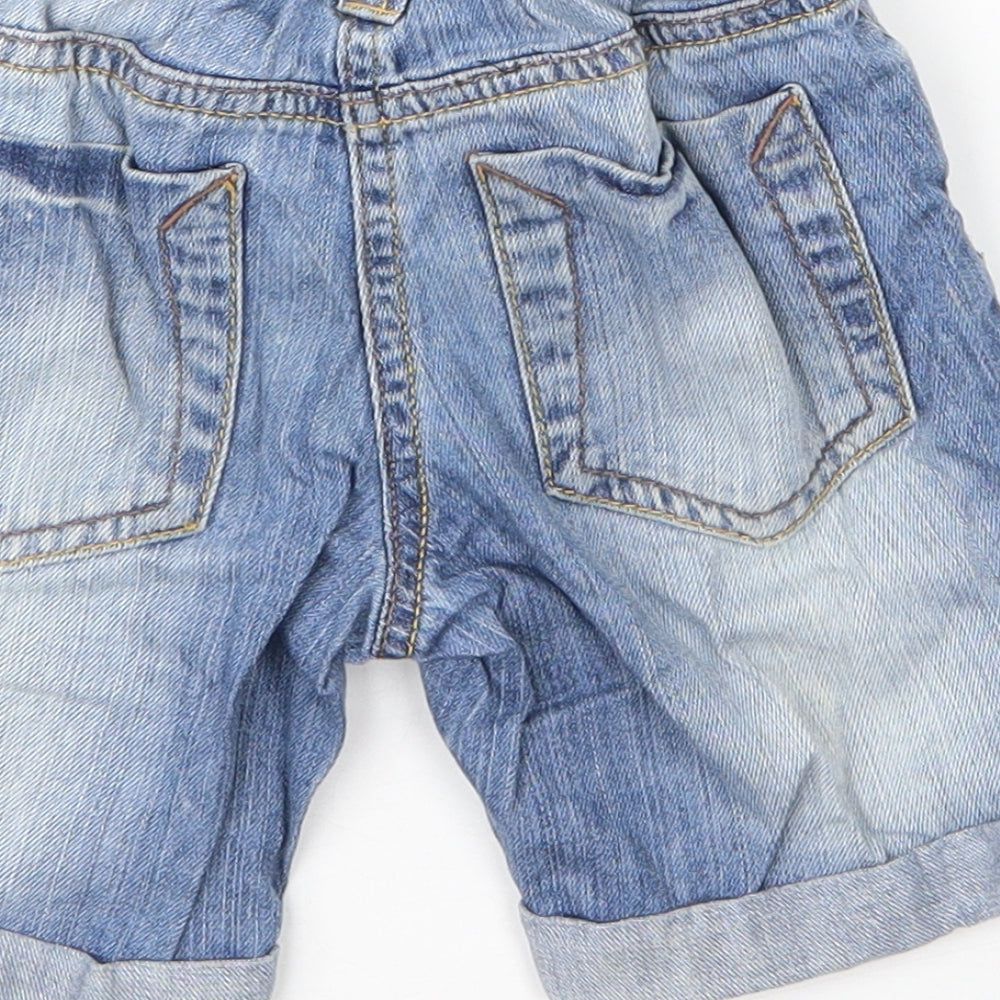 NEXT Boys Blue  Cotton Bermuda Shorts Size 5 Years  Regular Zip
