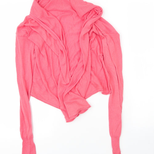 Only Womens Pink Collared  Acrylic Cardigan Jumper Size XS