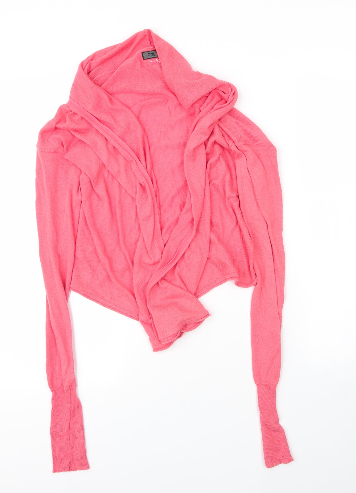 Only Womens Pink Collared  Acrylic Cardigan Jumper Size XS