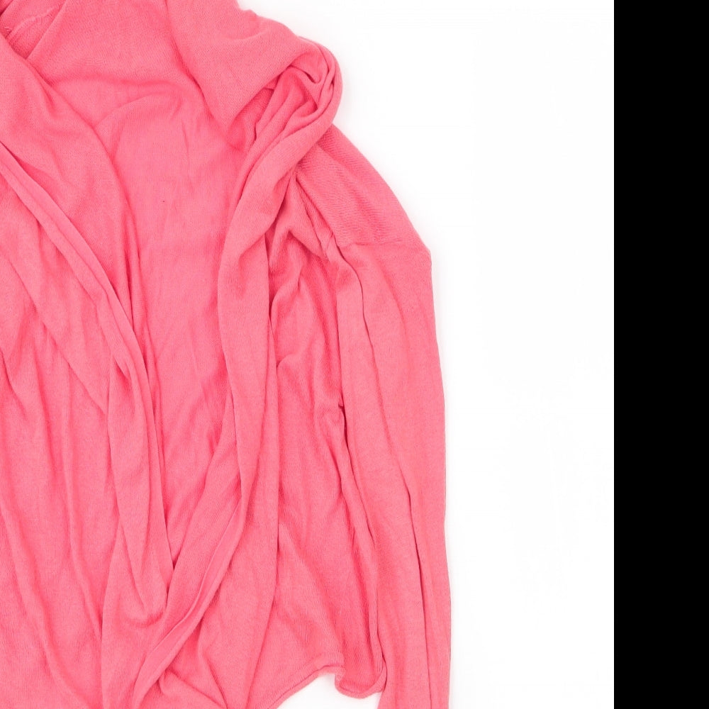 Only Womens Pink Collared  Acrylic Cardigan Jumper Size XS