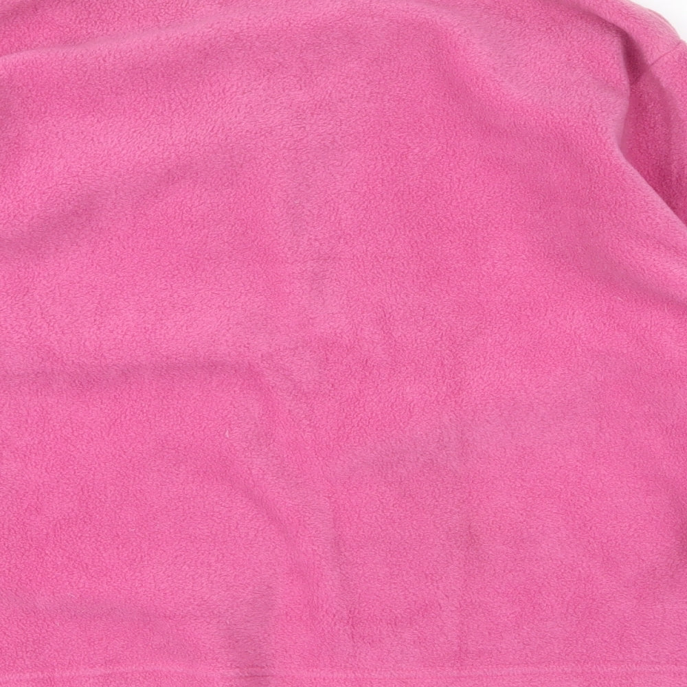 Shapely Figures Womens Pink Collared Floral Polyester Cardigan Jumper Size 16