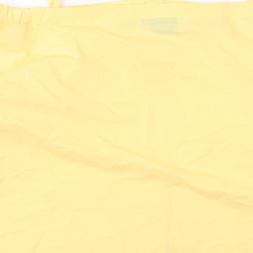 Vera Moda Womens Yellow  Viscose Basic Blouse Size M Boat Neck