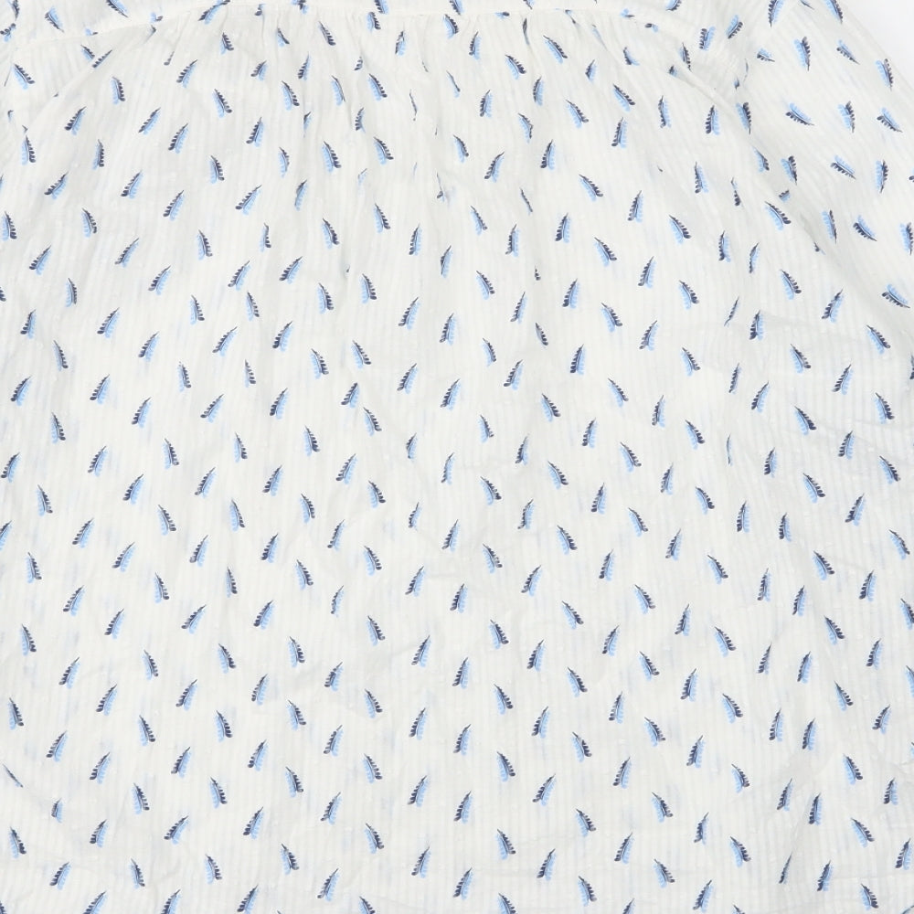 NEXT Womens White  Cotton Basic Blouse Size 20 Round Neck