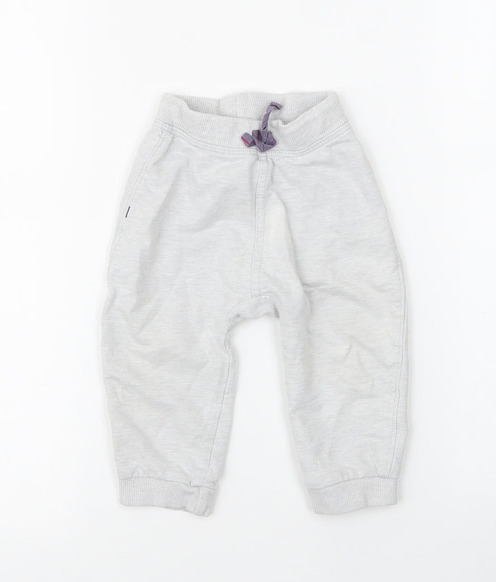 George Baby Grey  Cotton Capri Leggings Size 9 Months  Drawstring