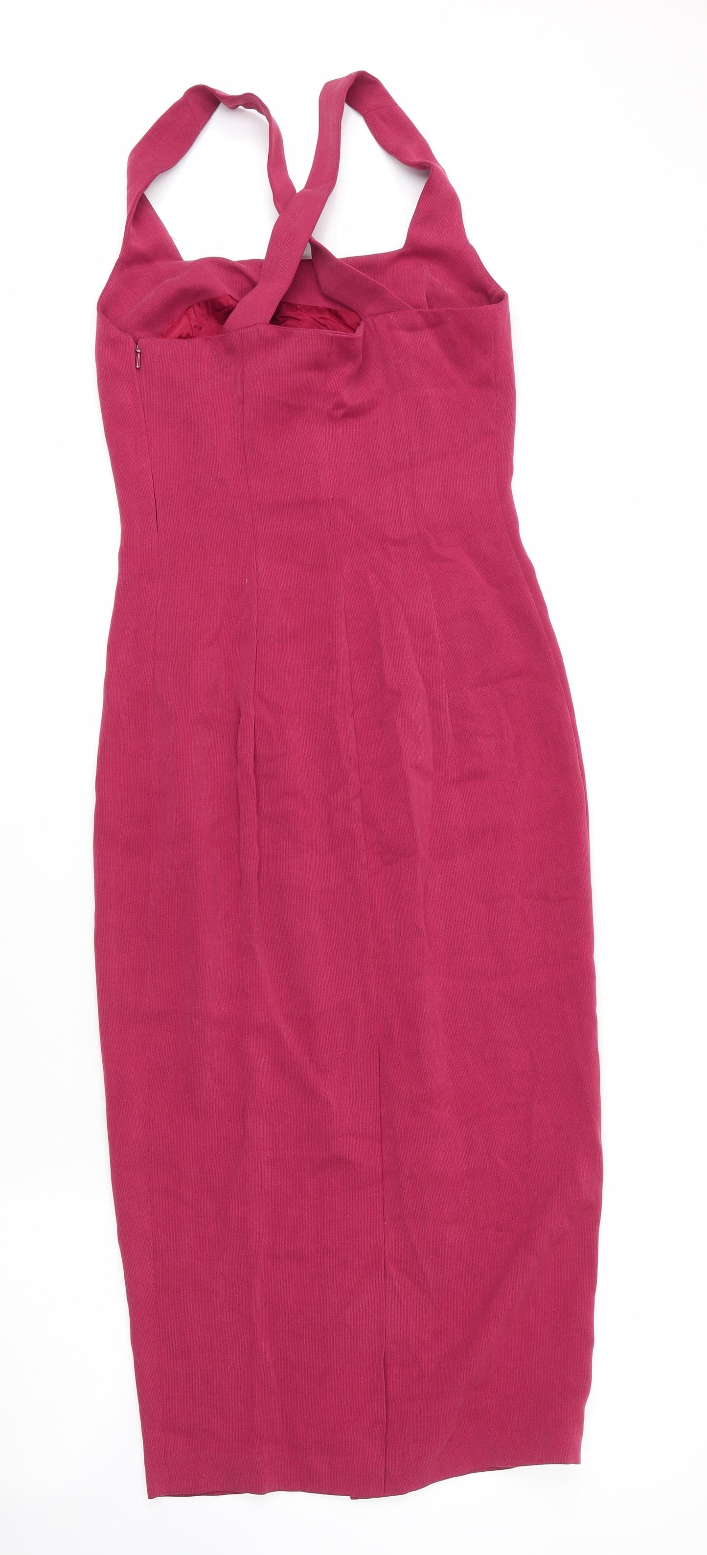 Principle Womens Red  Modal Sheath  Size 6  Square Neck Zip