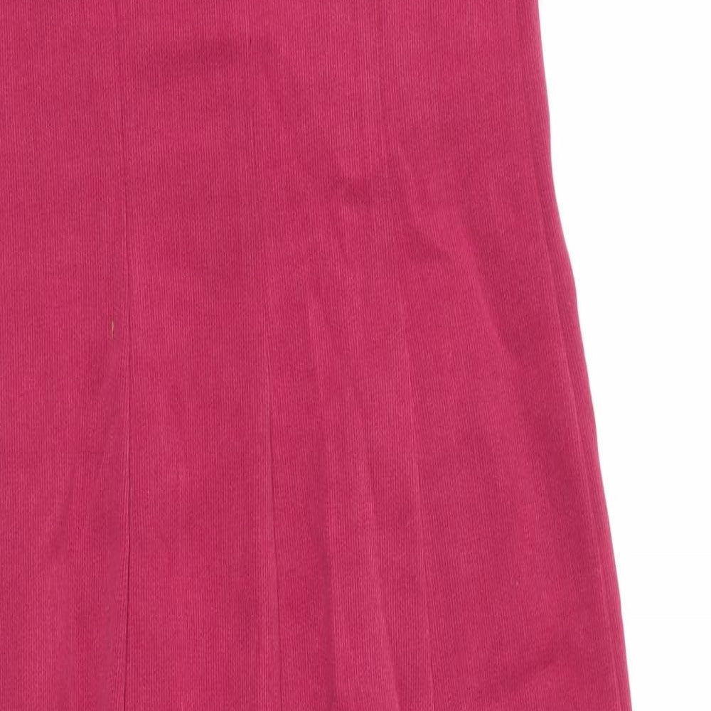 Principle Womens Red  Modal Sheath  Size 6  Square Neck Zip