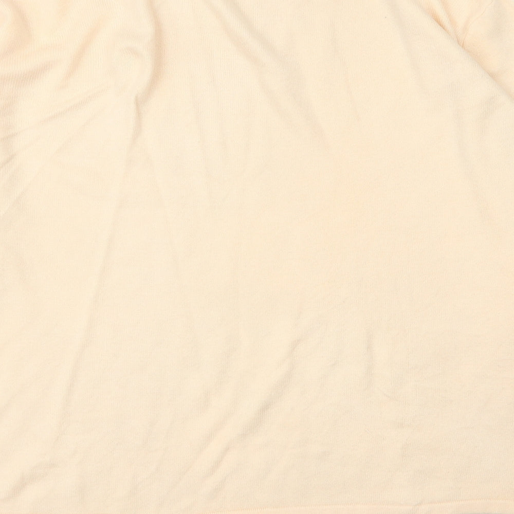 Bonmarché Womens Orange V-Neck  Acrylic Pullover Jumper Size XL