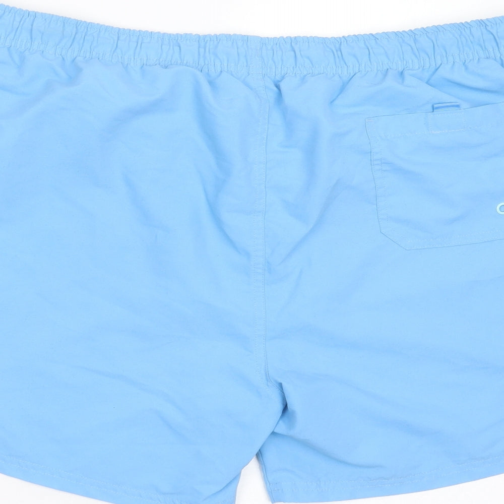 Primark Mens Blue  Polyester Bermuda Shorts Size 2XL  Regular Drawstring - swim short