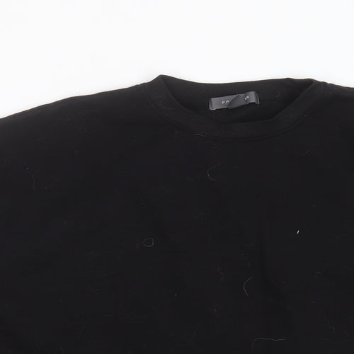 Primark Womens Black  Cotton Pullover Sweatshirt Size M
