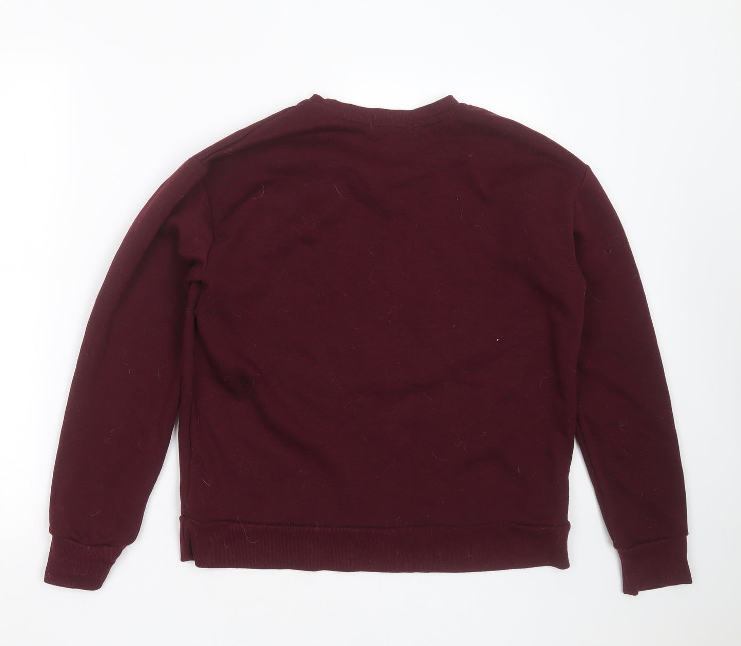 Primark Womens Purple  Cotton Pullover Sweatshirt Size S   - manhattan