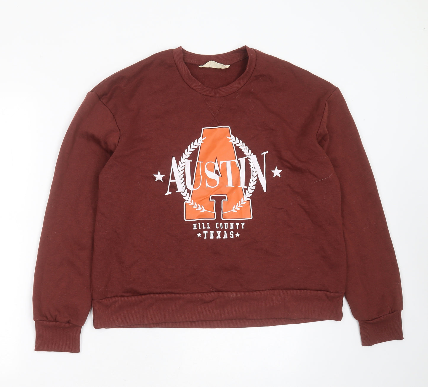 Primark Womens Brown  Polyester Pullover Sweatshirt Size S   - austin