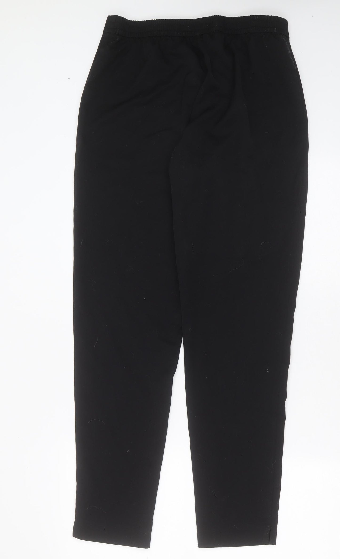 TU Womens Black  Polyester Trousers  Size 12 L30 in Regular