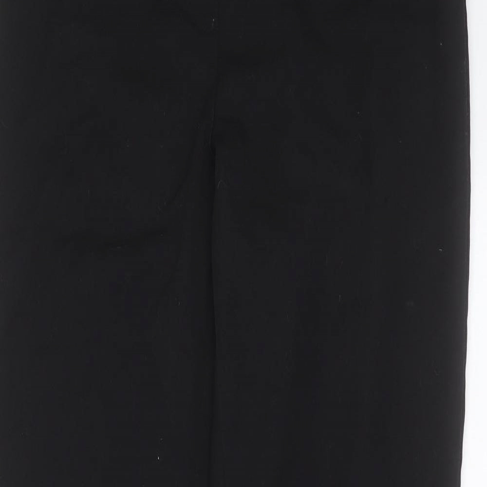 TU Womens Black  Polyester Trousers  Size 12 L30 in Regular