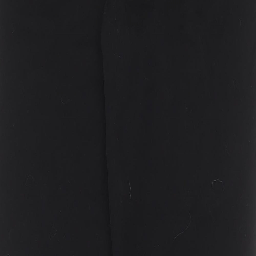 TU Womens Black  Polyester Trousers  Size 12 L30 in Regular