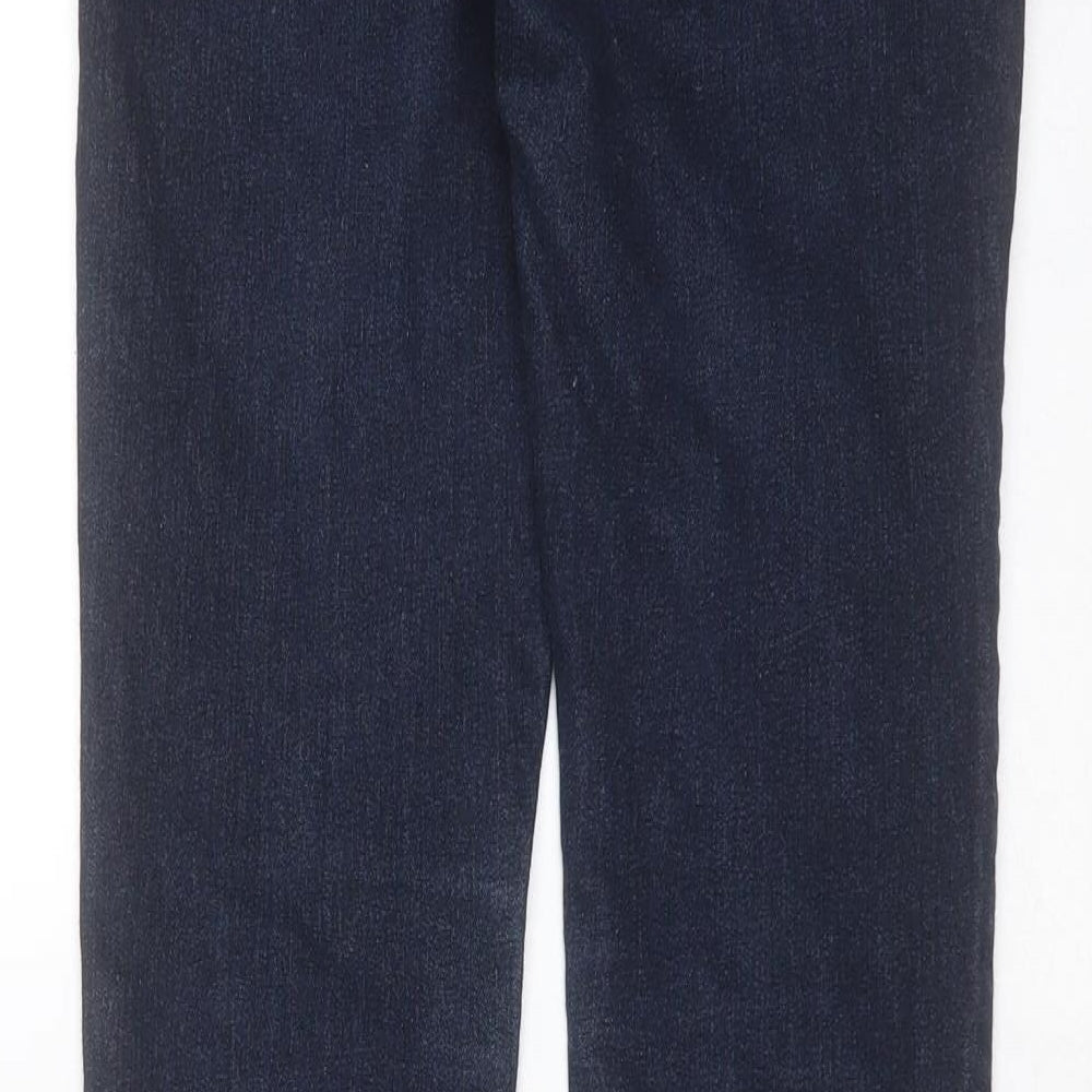 Primark Womens Blue  Cotton Skinny Jeans Size 8 L32 in Extra-Slim Zip