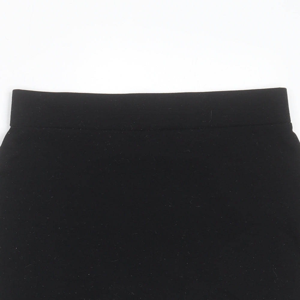 George Girls Black  Polyester Mini Skirt Size 12-13 Years  Regular  - school