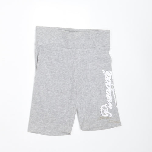 Pineapple dance studios Womens Grey  Polyester Biker Shorts Size XS L7 in Extra-Slim