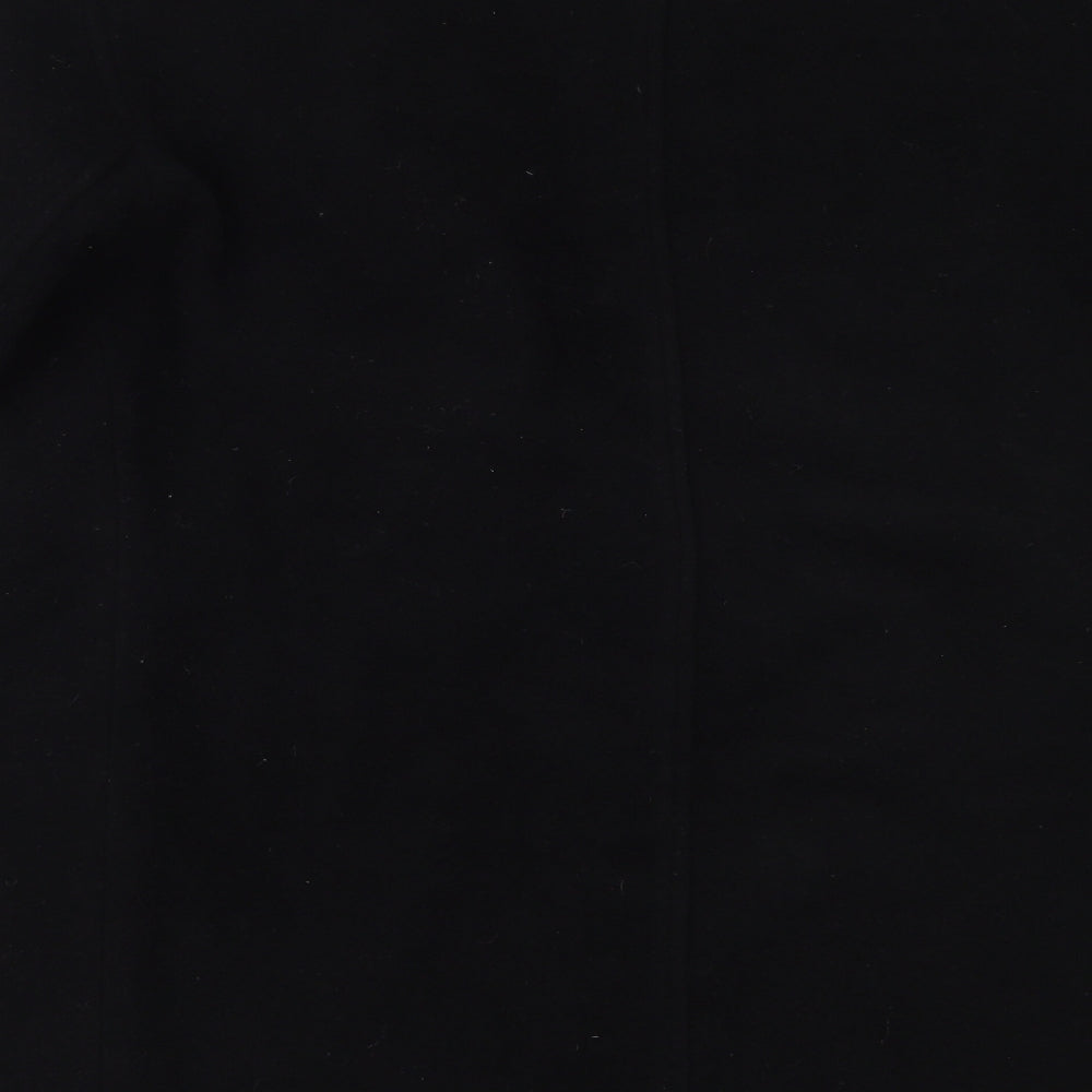 F&F Mens Black   Overcoat Coat Size XL  Zip