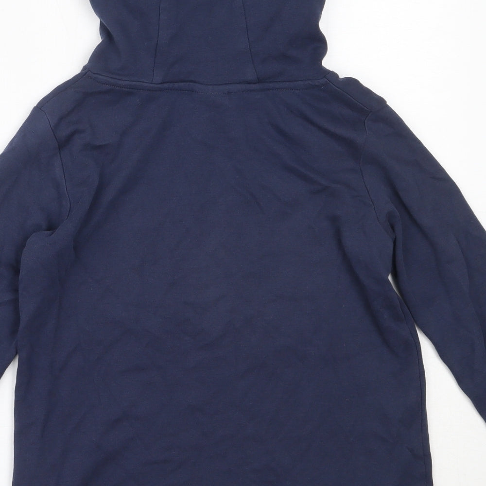 Frugi Boys Blue  Cotton Pullover Hoodie Size 5-6 Years