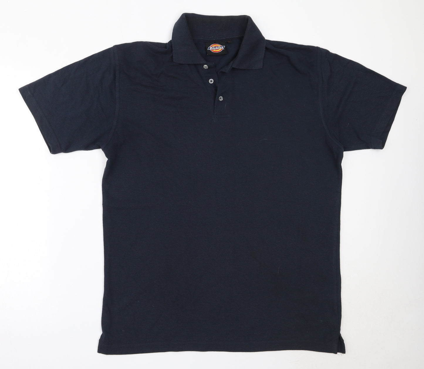 Dickies Mens Blue  Cotton  Polo Size L Collared