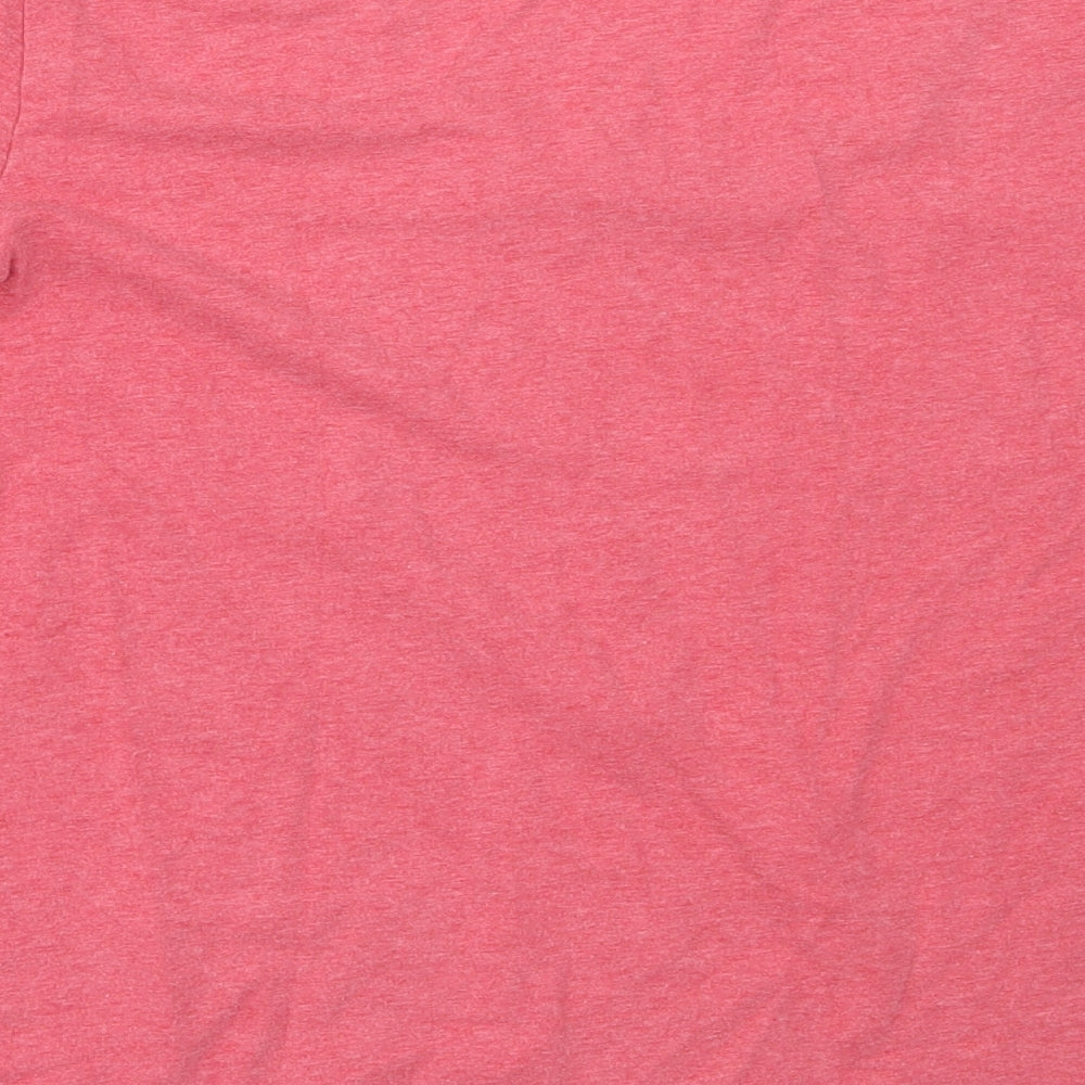 Seasalt Womens Pink  Cotton Basic T-Shirt Size 14 Round Neck