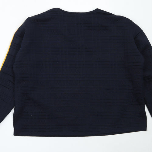 Primark Womens Blue Round Neck  Polyester Pullover Jumper Size M
