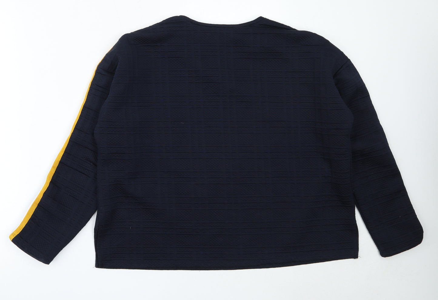 Primark Womens Blue Round Neck  Polyester Pullover Jumper Size M