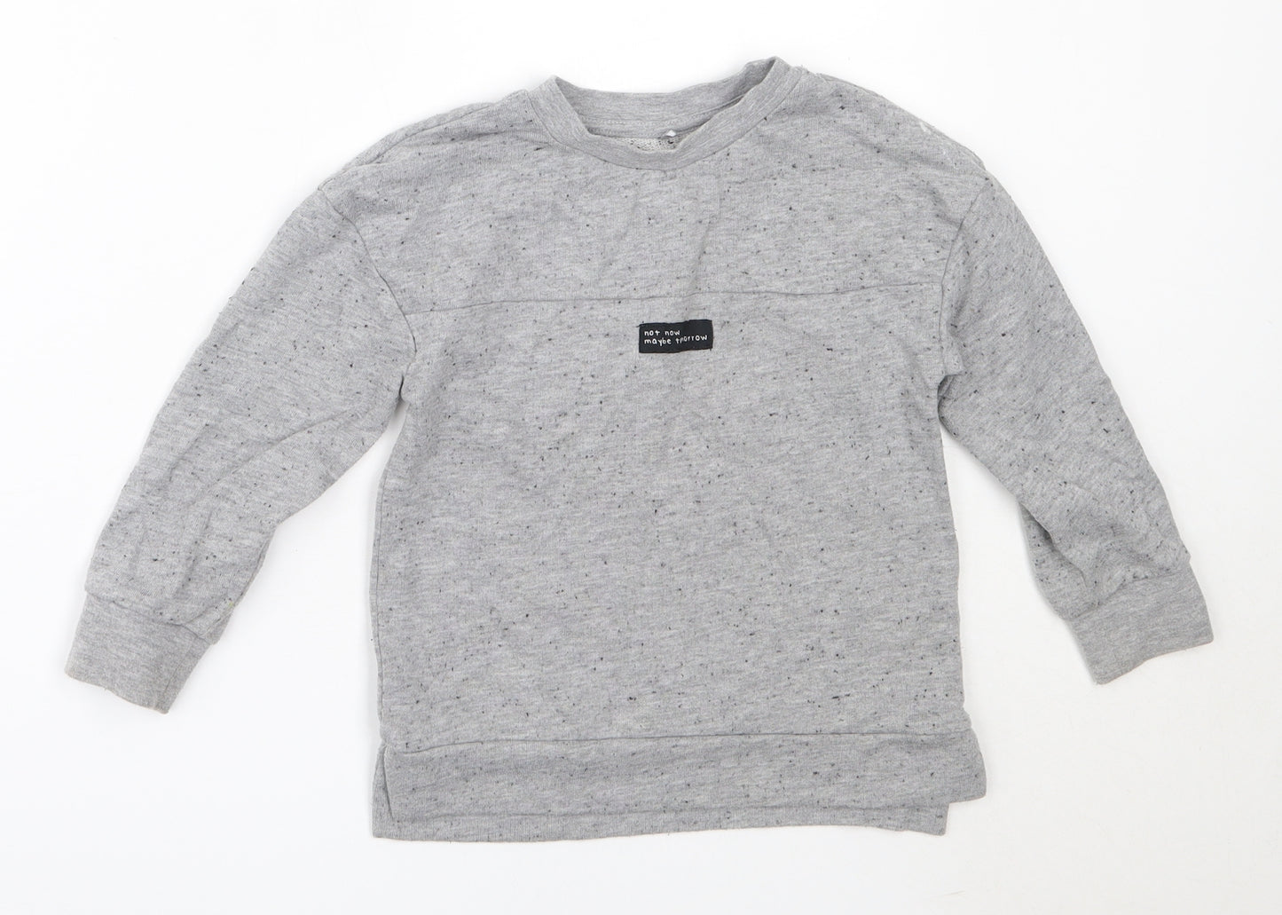 George Boys Grey  Polyester Pullover Sweatshirt Size 3-4 Years
