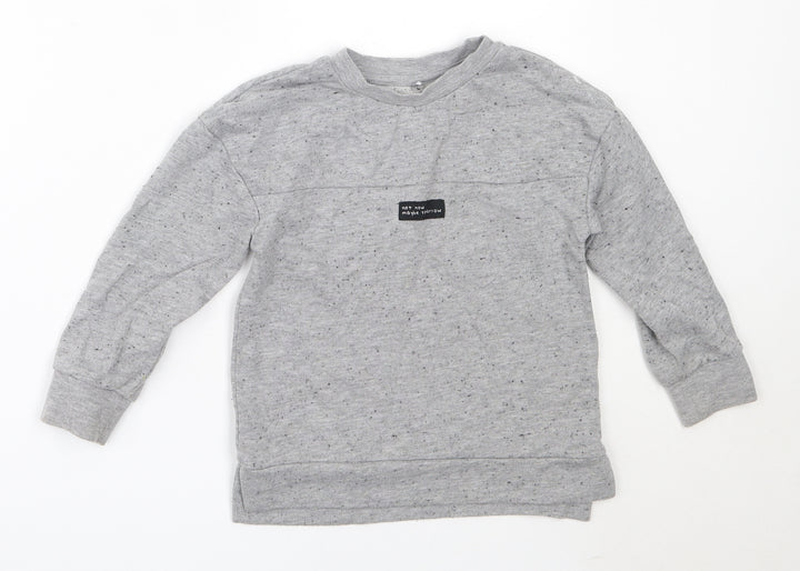 George Boys Grey  Polyester Pullover Sweatshirt Size 3-4 Years