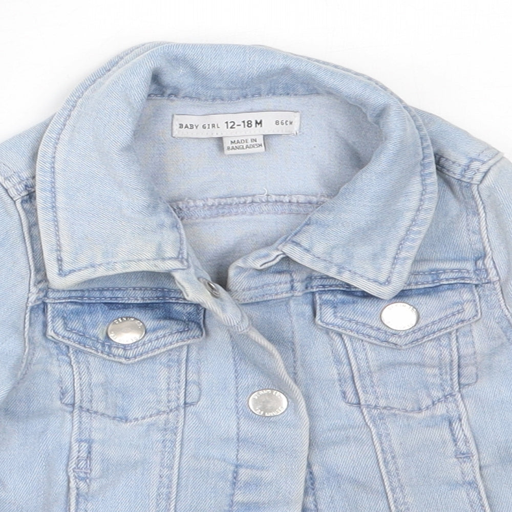 Primark Girls Blue   Jacket  Size 12-18 Months